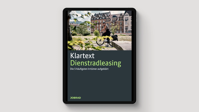 Vorschaubild JobRad-Whitepaper Klartext Dienstradleasing
